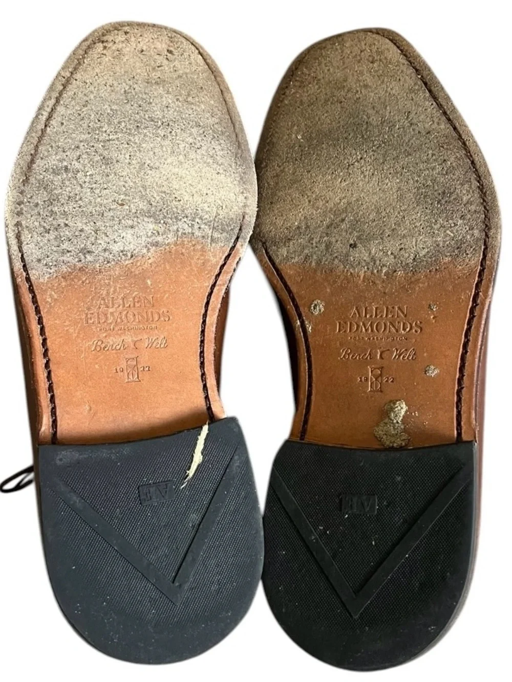 Allen‎ Edmonds Cornwallis Brogue Detailing Brown Leather Loafers Mens 9